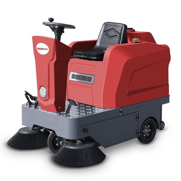 Подметальная машина аккумуляторная с сиденьем EVOline SWB 1250 R (без АКБ и ЗУ)