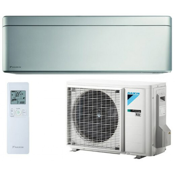 Инверторный кондиционер серебристого цвета Daikin FTXA20BS/RXA20A