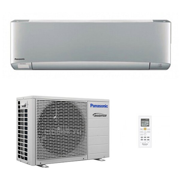 Инверторный кондиционер серебристого цвета Panasonic CS/CU-XZ20TKEW
