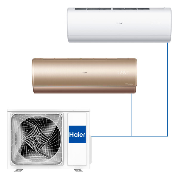 Настенная мульти-сплит-система Haier Jade 2023 на 2 комнаты