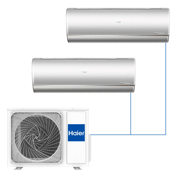 Настенная мульти-сплит-система Haier Jade 2023 на 2 комнаты