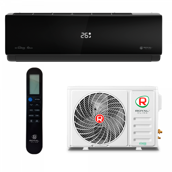 Инверторный кондиционер черного цвета Royal Clima RCI-AN35HN