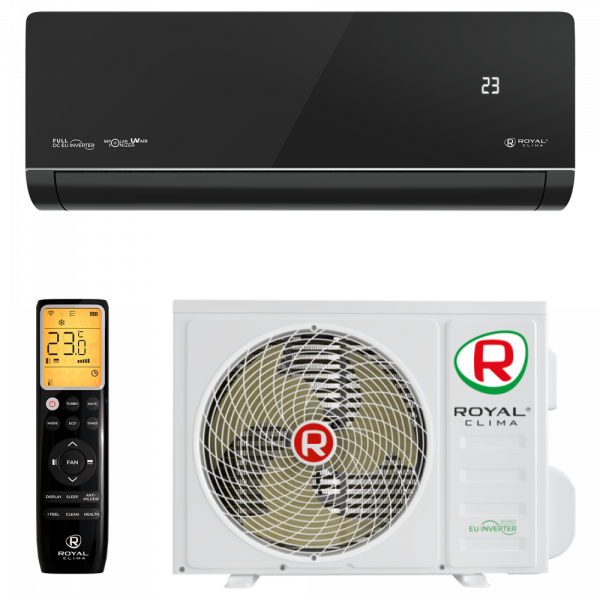 Инверторный кондиционер черного цвета Royal Clima RCI-RSN30HN