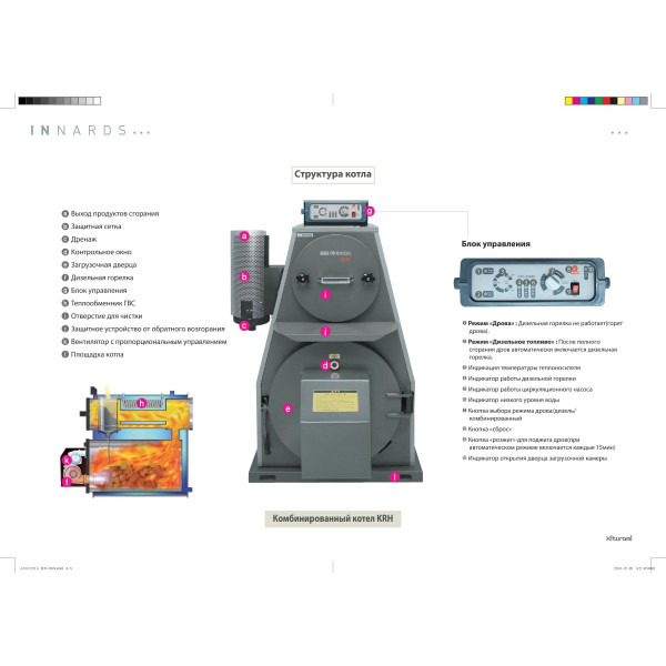Твердотопливный котел Kiturami KRH-35A (34,8 кВт)