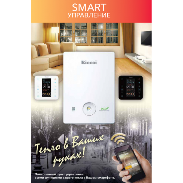 Настенный газовый котел Rinnai BR-RE18+WIFI