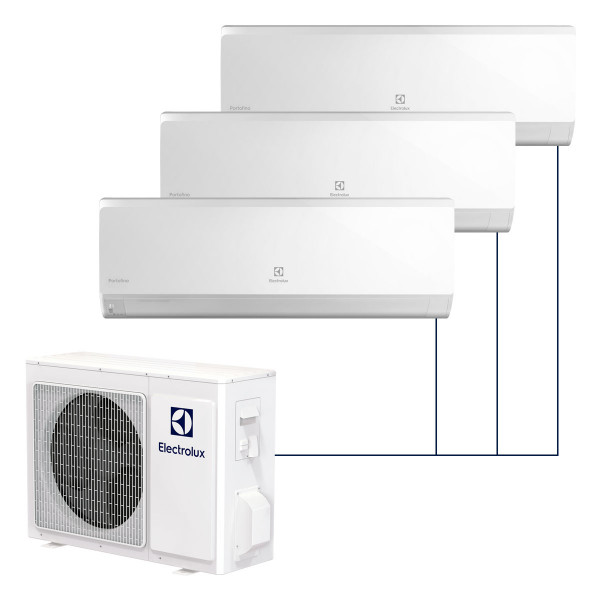 Настенная мульти-сплит-система Electrolux Portofino Super Match DC Inverter на 3 комнаты