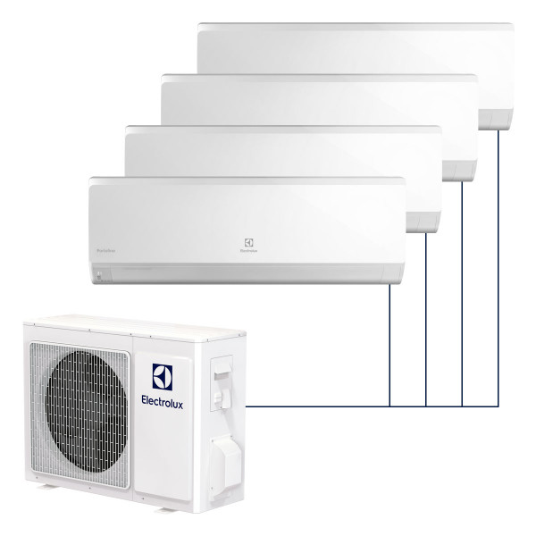 Настенная мульти-сплит-система Electrolux Portofino Super Match DC Inverter на 4 комнаты