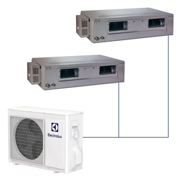 Канальная мульти-сплит-система Electrolux Super Match DC Inverter на 2 комнаты