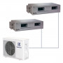 Канальная мульти-сплит-система Electrolux Super Match DC Inverter на 2 комнаты