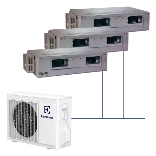 Канальная мульти-сплит-система Electrolux Super Match DC Inverter на 3 комнаты