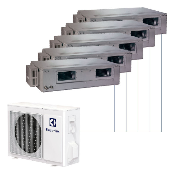 Канальная мульти-сплит-система Electrolux Super Match DC Inverter на 5 комнат