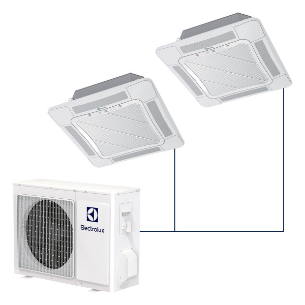Кассетная мульти-сплит-система Electrolux Super Match DC Inverter на 2 комнаты