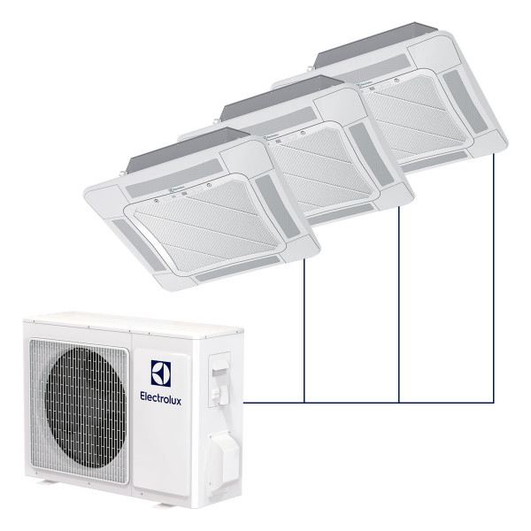 Кассетная мульти-сплит-система Electrolux Super Match DC Inverter на 3 комнаты