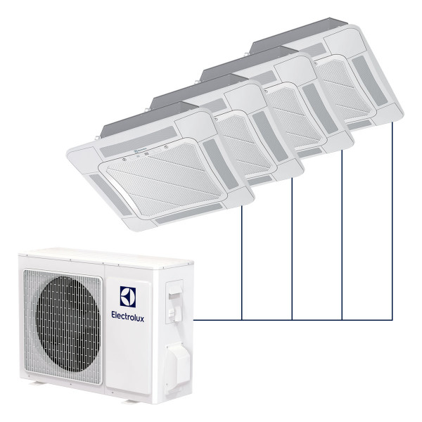 Кассетная мульти-сплит-система Electrolux Super Match DC Inverter на 4 комнаты