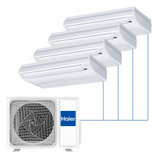 Напольно-потолочная мульти-сплит-система Haier R32 на 4 комнаты