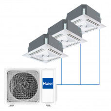 Кассетная мульти-сплит-система Haier R32 на 3 комнаты