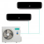 Настенная мульти-сплит-система Hisense Premium Black FM DC Inverter на 2 комнаты