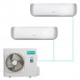 Настенная мульти-сплит-система Hisense Premium Design FM DC Inverter на 2 комнаты