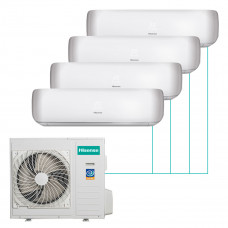 Настенная мульти-сплит-система Hisense Premium Design FM DC Inverter на 4 комнаты