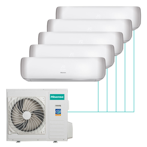 Настенная мульти-сплит-система Hisense Premium Design FM DC Inverter на 5 комнат