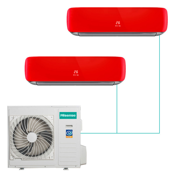 Настенная мульти-сплит-система Hisense Premium Red FM DC Inverter на 2 комнаты