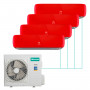 Настенная мульти-сплит-система Hisense Premium Red FM DC Inverter на 4 комнаты
