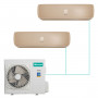 Настенная мульти-сплит-система Hisense Premium Champagne FM DC Inverter на 2 комнаты