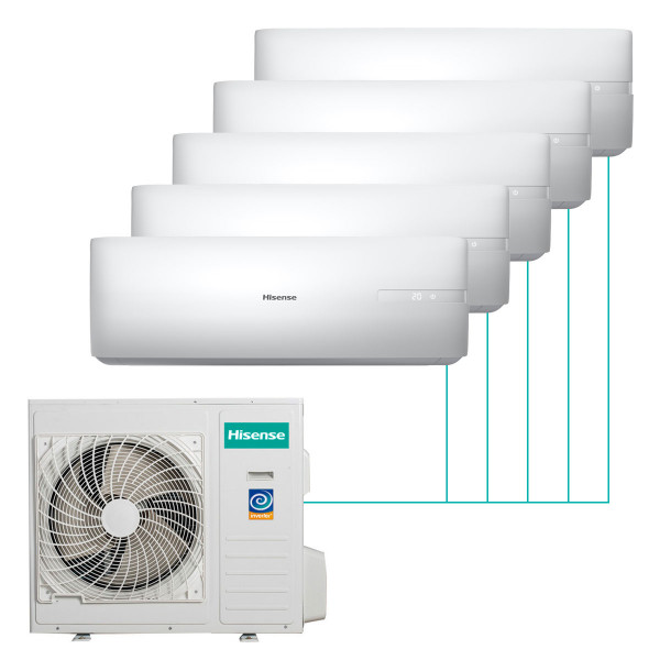 Настенная мульти-сплит-система Hisense Silver FM DC Inverter на 5 комнат