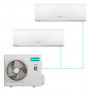 Настенная мульти-сплит-система Hisense Smart FM DC Inverter на 2 комнаты