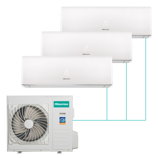 Настенная мульти-сплит-система Hisense Smart FM DC Inverter на 3 комнаты
