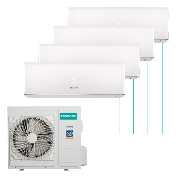 Настенная мульти-сплит-система Hisense Smart FM DC Inverter на 4 комнаты