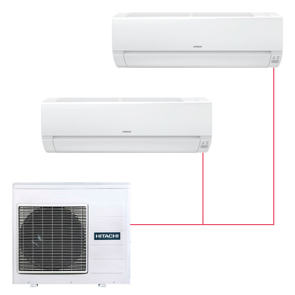 Настенная мульти-сплит-система Hitachi X-Comfort на 2 комнаты