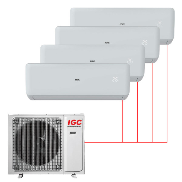 Настенная мульти-сплит-система IGC Free Match на 4 комнаты