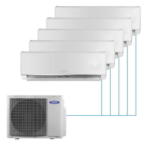 Настенная мульти-сплит-система General-Climate Free Multi 2 на 5 комнат