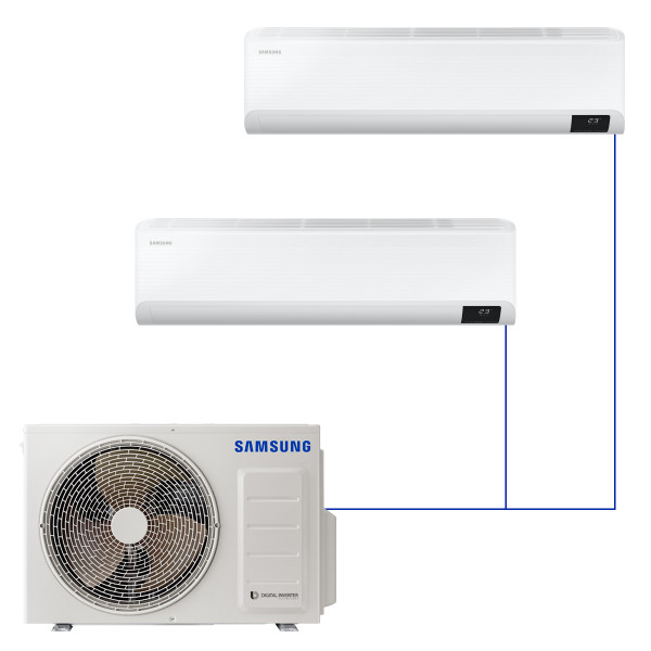 Настенная мульти-сплит-система Samsung Non WindFree на 2 комнаты