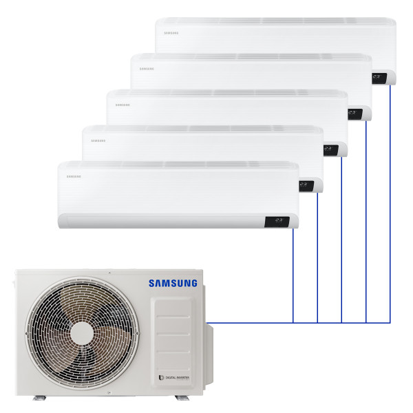 Настенная мульти-сплит-система Samsung Non WindFree на 5 комнат