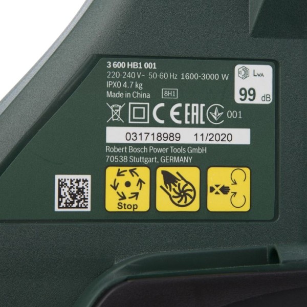 Садовый пылесос-воздуходувка Bosch UniversalGardenTidy 3000 0.600.8B1.001