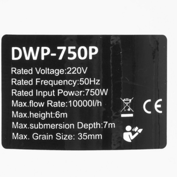 Дренажный насос для грязной воды Deko DWP-750P
