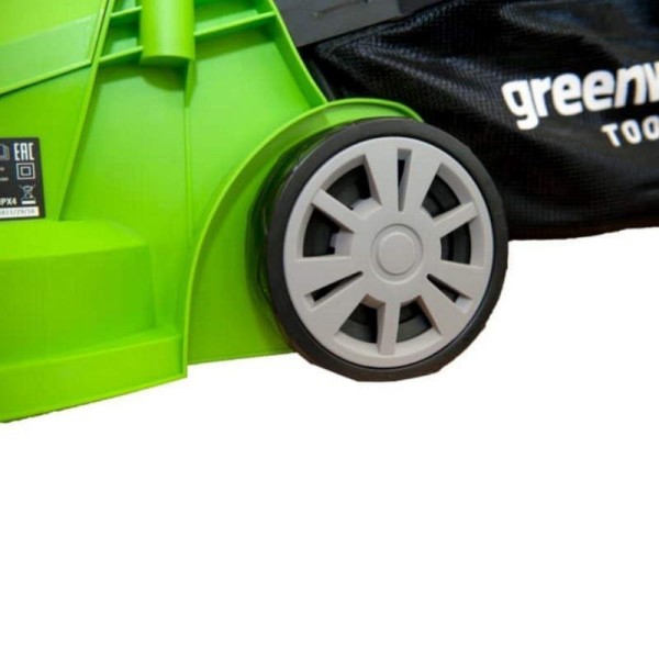 Газонокосилка Greenworks GLM1232 2502207, 1200 Вт, 33 см