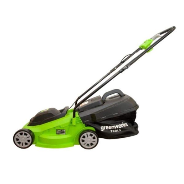 Газонокосилка Greenworks GLM1232 2502207, 1200 Вт, 33 см