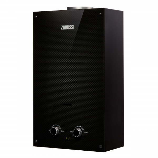 Газовый проточный водонагреватель Zanussi Fonte 10 Glass Carbon
