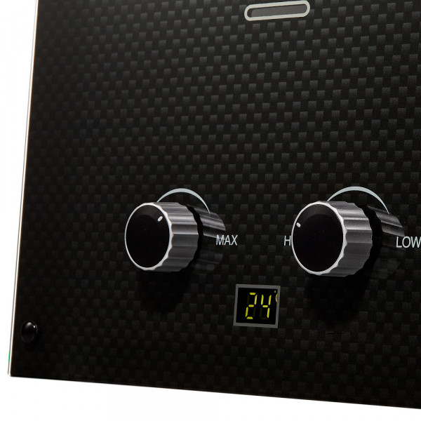 Газовый проточный водонагреватель Zanussi Fonte 10 Glass Carbon