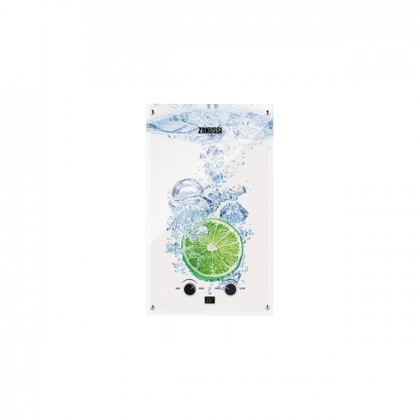 Газовый проточный водонагреватель Zanussi GWH 10 Fonte Glass Lime