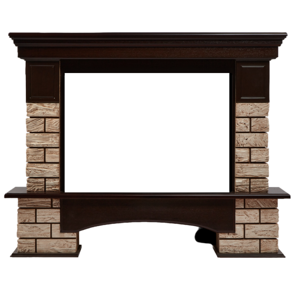 Портал Firelight Forte Wood 30 камень темный, шпон венге