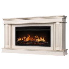 Каминокомплект: Очаг Electrolux EFP/P-3620LS, портал Olympia 42/40/36, сл. кость с зол. патиной