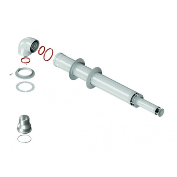 Комплект коакс. дымохода Federica Bugatti 60/100 (Bugatti,Navien,Wolf,Bosch,Protherm,Buderus) L1000