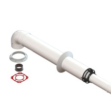 Горизонтальный коаксиальный дымоход, L=1000 мм, Ø100/150 мм E.C.A. Vessen