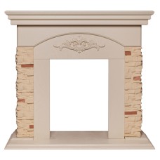 Портал каминный из МДФ RealFlame Neapolis белый дуб, под очаги (Majestic, Fobos, Eugene, 3D Olympic)