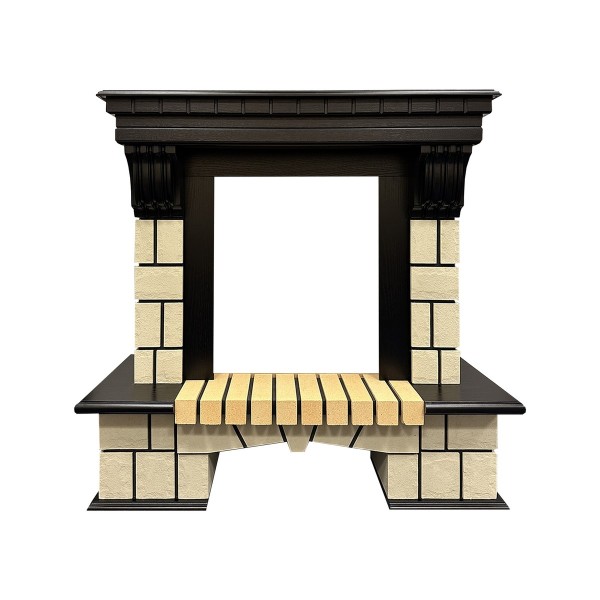 Портал каминный из МДФ RealFlame Stone ML STD/EUG DN орех