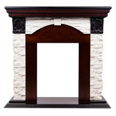 Портал каминный из МДФ RealFlame Dublin Lux AO античный дуб под очаги (Majestic, Fobos, Eugene, 3D Olympic)